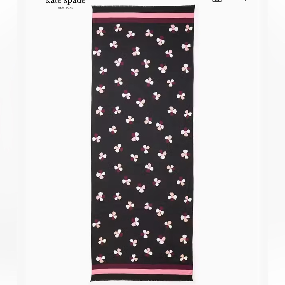 Kate spade Dusk Bud Silk Oblong Scarf - Picture 2 of 5